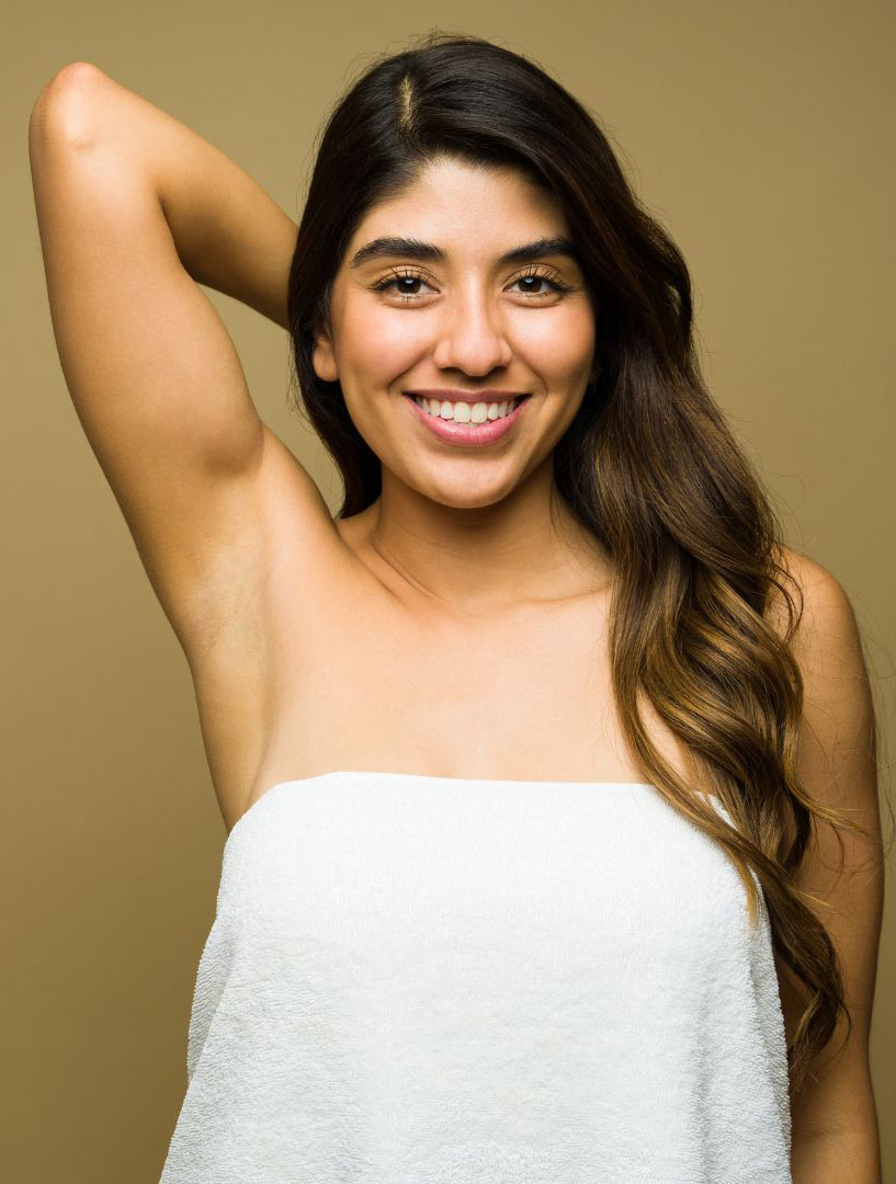 woman's underarm